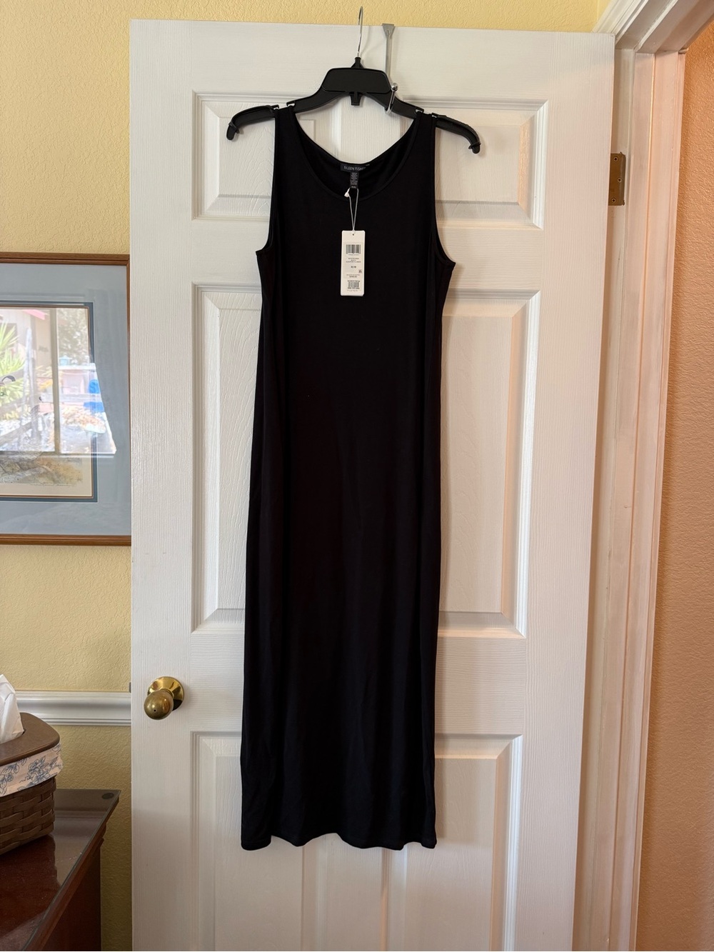 Eileen Fisher Black Sleeveless Maxi Dress